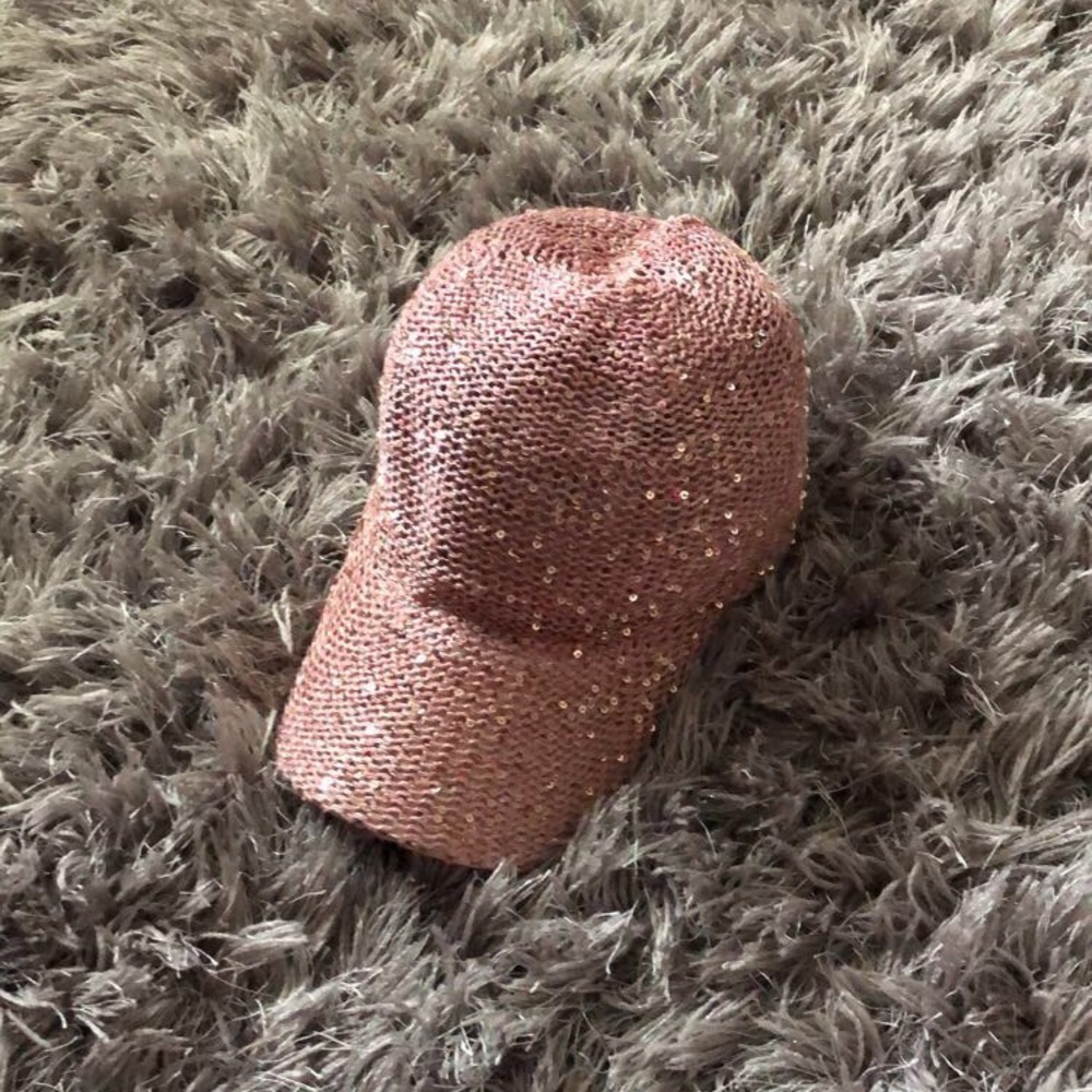 Pink Sequin Hat